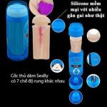 Cốc thủ dâm ngụy trang lon bia SexBy 7 chế độ rung, âm đạo giả cầm tay dành cho nam giới trưởng thành, thiết kế vỏ ngoài dạng lon giúp cất giữ gọn gàng, sử dụng 2 pin AAA, kích thước 19,5 x 7,5 cm