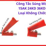 Công Tắc Súng MIG 15AK 24KD 36KD Loại Không Chốt, Công Tắc Cò Súng Hàn MIG CO2, Nút Nhấn Điều Khiển Cấp Dây Hàn, Công Tắc Súng Hàn Kiểu Binzel Pana, Phụ Kiện Máy Hàn MIG, Linh Kiện Thay Thế Súng Hàn