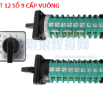 Công Tắc Chuyển Mạch 12 Số Loại 9 Hàng Ốc KDHC 32A3*12-9 Mặt Vuông, Công Tắc Xoay 12 Vị Trí 32A, Rotary Switch Máy Hàn MIG CO2, Công Tắc Chọn Cấp Điện Áp Máy Hàn, Công Tắc Điều Khiển Công Nghiệp