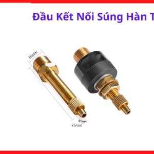 Bộ phụ kiện đầu kết nối súng hàn TIG chuyên dùng cho hệ thống hàn chuyên nghiệp, thiết kế cấu trúc thông minh chịu tải dòng điện phù hợp, lớp vật liệu cao cấp bảo vệ toàn diện điểm tiếp xúc trong mỏ hàn, linh kiện máy hàn.