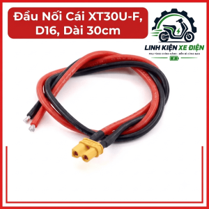 Đầu Nối Cái XT30U-F D16, Dây 16AWG Dài 30cm, Đầu Cắm XT30U 2 Pin Cho Pin LiPo, ESC, Drone FPV, Xe RC, Máy Bay Mô Hình, Robot Và Mạch Điện Tử, Dây Nguồn Silicone Linh Hoạt Cho Lắp Ráp Và Sửa Chữa Thiết Bị