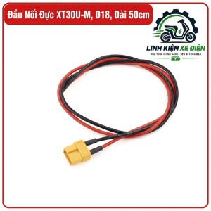 Đầu Nối Đực XT30U-M D18 Dài 50cm, Jack XT30U-M 2 Pin, Dây 18AWG, Đầu Cắm Nguồn DC, Kết Nối Pin Lithium, Phụ Kiện RC, Drone FPV, ESC, Bộ Điều Khiển, Xe Mô Hình Và Thiết Bị Điện Tử