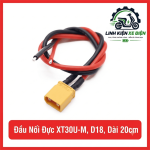 Đầu nối đực XT30U-M D18 dây dài 20cm, jack nguồn XT30 2 chân dùng kết nối pin và thiết bị điện tử tương thích, dây nối nguồn DC hỗ trợ lắp ráp mô hình điều khiển từ xa, thay thế đầu nối cũ và sửa chữa dây nguồn