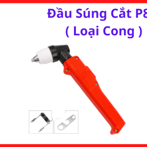 Đầu Súng Cắt P80 Loại Cong, Phụ Kiện Máy Cắt Plasma Công Suất Cao, Hỗ Trợ Dẫn Điện Và Khí Ổn Định, Phù Hợp Xưởng Cơ Khí, Thi Công Công Trình Và Gia Công Kim Loại Liên Tục, Kho Linh Kiện Máy Hàn.
