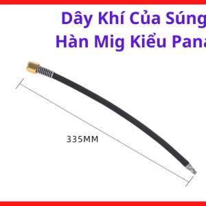 Dây khí súng hàn MIG kiểu Pana, phụ kiện hàn MIG dẫn khí ổn định, chịu áp lực cao, tương thích súng hàn 200A 350A 500A, dây khí hàn CO2 bền bỉ cho xưởng cơ khí, dễ lắp đặt, giảm rò rỉ khí khi hàn MIG công nghiệp