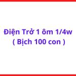 Điện Trở 1 Ohm 1/4W, Gói 100 Chiếc, Điện Trở Than Cắm Chân, Dùng Trong Máy Hàn Inverter, Board Điều Khiển, Arduino, Mạch Điện Tử Dân Dụng Và Thay Thế Linh Kiện