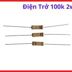Điện Trở 100K Ohm 2W Dùng Thay Thế Linh Kiện Hỏng Trong Board Mạch, Máy Hàn Và Thiết Bị Điện Tử, kho linh kiện máy hàn.