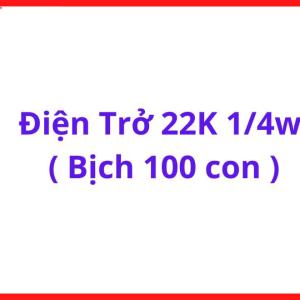 Điện Trở 22K 0.25W, Điện Trở Công Suất 1/4W, Bịch 100 Con, Linh Kiện Điện Tử Dùng Cho Học Tập, DIY Và Sửa Chữa, kho linh kiện máy hàn.