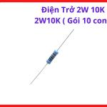 Điện Trở 10K 2W10K Công Suất 2W, Bộ 10 Con Điện Trở Cắm Chân, Linh Kiện Điện Tử Sửa Chữa Máy Hàn, Board Mạch Điện Tử, DIY Điện Tử Và Thiết Bị Công Nghiệp