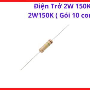 Điện Trở Công Suất 2W 150K, Bộ 10 Điện Trở 150000 Ohm, Linh Kiện Điện Tử Dùng Cho Sửa Chữa Board Mạch, Máy Hàn, DIY, Thay Thế Linh Kiện Điện Công Nghiệp Và Thiết Bị Điện,. kho linh kiện máy hàn.
