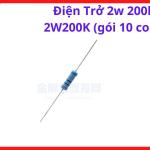 Điện Trở 200K Ohm 2W, Gói 10 Con, Điện Trở Công Suất Chân Cắm, Linh Kiện Điện Tử Máy Hàn, Nguồn Switching, Board Điều Khiển Và Sửa Chữa Điện Tử