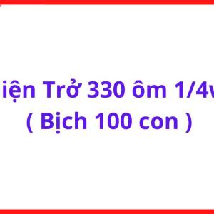 Điện Trở 330 Ôm 1/4W Bịch 100 Con, Điện Trở Chân Cắm 330R Công Suất 0.25W, Dùng Cho Máy Hàn Inverter, DIY Điện Tử, Board Điều Khiển, Mạch Công Suất, Sửa Chữa Thiết Bị Điện, Linh Kiện Thay Thế, kho linh kiện máy hàn.
