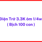 Điện Trở 3.3K Ôm 1/4W, Bịch 100 Con, Điện Trở Cắm Chân 3300 Ohm, Linh Kiện Điện Tử Máy Hàn, Sửa Chữa Board Mạch, DIY Electronics, Resistor Through Hole, Phù Hợp Thợ Kỹ Thuật Và Người Học Nghề Điện Tử