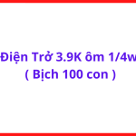 Điện Trở 3.9K 1/4W Chân Cắm Bịch 100 Con, Linh Kiện Điện Tử Chuyên Dùng Cho Kỹ Thuật Viên Và DIY Công Suất, kho linh kiện máy hàn.