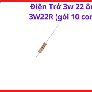 Điện Trở 22R Công Suất 3W, Điện Trở Máy Hàn Inverter, Gói 10 Con, Linh Kiện Thay Thế Board Điều Khiển, Điện Trở Chịu Tải Và Mạch Nguồn, kho linh kiện máy hàn.