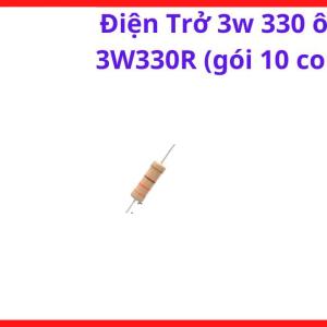 Điện Trở Công Suất 330 Ôm 3W, Điện Trở 3W330R Gói 10 Con, Linh Kiện Điện Tử Công Nghiệp, Điện Trở Chịu Tải, Board Máy Hàn, Mạch Điều Khiển Và Thiết Bị DIY
