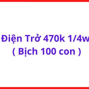 Điện Trở 470K Ohm Bịch 100 Con, Linh Kiện Điện Tử Dùng Cho Board Mạch, Máy Hàn Và Thiết Bị Điện Tử, kho linh kiện máy hàn.