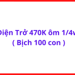 Điện Trở 470K Ôm 1/4W, Bịch 100 Con, Điện Trở Cắm Chân 470KΩ, Linh Kiện Điện Tử Máy Hàn, Board Điều Khiển, Mạch Điện Tử, DIY Electronics, Resistor Through Hole Dùng Cho Sửa Chữa Và Chế Tạo Mạch