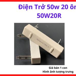 Điện Trở Công Suất 20Ω 50W, Điện Trở Chịu Tải Dùng Trong Máy Hàn, Board Điều Khiển, Nguồn Xung Và Các Thiết Bị Điện Tử Công Suất Lớn, kho linh kiện máy hàn.