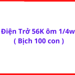 Điện Trở 56K Công Suất 0.25W Bịch 100 Con, Điện Trở Dùng Cho Mạch Chia Áp, Kéo Lên Kéo Xuống Và Điều Khiển Điện Áp, kho linh kiện máy hàn.