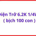 Điện Trở 6200Ω 1/4W Chân Cắm, Bịch 100 Con, Điện Trở Thông Dụng Cho Arduino, Mạch LED, Board Điều Khiển Và Điện Tử Dân Dụng
