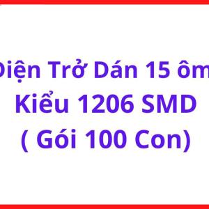 Resistor Chip 15R SMD 1206, Bộ 100 Con, Linh Kiện Điện Tử Cho PCB Electronics, Mạch Điều Khiển Và Thiết Bị Điện Tử, linh kiện máy hàn.