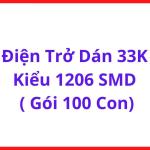 Điện Trở Dán 33KΩ Chuẩn 1206 SMT, Gói 100 Con, Linh Kiện Điện Tử Chuyên Dùng Trong Máy Hàn Inverter, Nguồn Switching Power Supply Và Thiết Bị Công Nghiệp