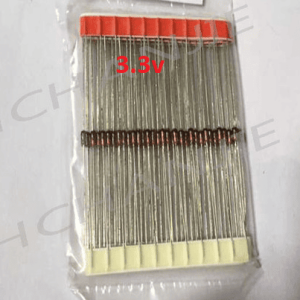 Diode Zener 3.3V 0.5W Bịch 100 Con, Linh Kiện Bảo Vệ Quá Áp, Ghim Áp Ổn Định Cho Mạch Điện Tử, Thiết Bị IoT, Arduino Và ESP32, linh kiện máy hàn.