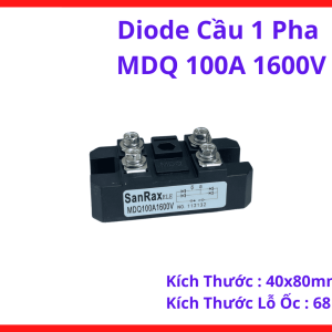 MDQ100A 1600V Single Phase Rectifier Bridge, Chuyên Dùng Cho Máy Hàn, Bộ Nguồn Công Nghiệp Và Hệ Thống Chỉnh Lưu AC DC, linh kiện máy hàn.