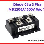 MDS200A1600V Three Phase Bridge Rectifier, Cầu Chỉnh Lưu Công Nghiệp 200A 1600V Cho Máy Hàn, Bộ Nguồn Lớn, Biến Tần Và Thiết Bị Điện Nhà Máy,  linh kiện máy hàn.