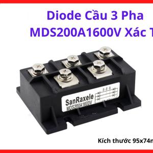 MDS200A1600V Three Phase Bridge Rectifier, Cầu Chỉnh Lưu Công Nghiệp 200A 1600V Cho Máy Hàn, Bộ Nguồn Lớn, Biến Tần Và Thiết Bị Điện Nhà Máy,  linh kiện máy hàn.