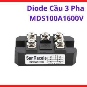 Diode Cầu 100A 1600V MDS100A1600V, Module Chỉnh Lưu Công Suất Cao Cho Nguồn AC DC Công Nghiệp Và Thiết Bị Điện Tải Nặng, linh kiện máy hàn.