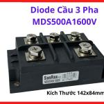 MDS500A1600V Bridge Rectifier 3 Pha, Cầu Chỉnh Lưu 500A 1600V Chuyên Dùng Cho Thiết Bị Công Suất Cao, Bộ Nguồn Công Nghiệp Và Máy Hàn Dòng Lớn