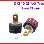 Đầu nối nhanh cáp hàn DKJ 10-25 loại 38mm chất lượng cao, thiết bị chuyên dụng kết nối dây hàn đa năng, kết cấu chịu lực va đập mạnh và chống cháy hiệu quả trong môi trường nhà xưởng cơ khí chế tạo