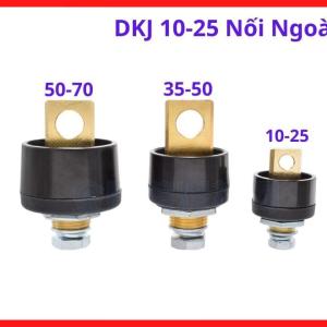 Bộ giắc cắm cáp hàn DKJ 10 25 nối ngoài tiêu chuẩn kỹ thuật khắt khe, linh kiện phụ trợ cơ điện cao cấp giúp kết nối linh hoạt nguồn điện hàn, chất liệu kim loại chất lượng cao dẫn điện ổn định không suy hao, linh kiện máy hàn.