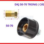 Đầu nối nhanh cáp hàn điện DKJ 50 70 cao cấp chính hãng dạng nối trong, giải pháp hoàn hảo kết nối dây cáp máy hàn điện tử, cấu trúc đồng thau nguyên khối tản nhiệt nhanh chóng, nâng tầm an toàn lao động
