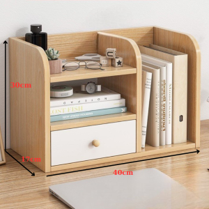 Kệ gỗ tủ sách 4 ngăn đa năng, lưu trữ tiện lợi cho sách, tài liệu và đồ trang trí, thiết kế chắc chắn và thẩm mỹ