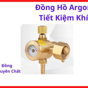 Đồng Hồ Argon Tiết Kiệm Khí Mạ Đồng, Van Điều Áp Argon Flowmeter, Phụ Kiện Hàn TIG Inox, Giảm Hao Khí, Tăng Độ Kín, Ổn Định Lưu Lượng, Dùng Cho Xưởng Cơ Khí