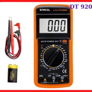 Đồng Hồ Đo DT9205A, Đồng Hồ Vạn Năng Số Đo Điện Áp AC DC, Dòng Điện, Điện Trở Và Kiểm Tra Linh Kiện Điện Tử