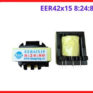 Biến áp xung EER42x15, 8:24:80 linh kiện cho bộ nguồn điện tử công nghiệp, thiết kế lõi từ tối ưu từ thông, hiệu suất ổn định, vật liệu chịu nhiệt bền bỉ, thiết kế chuẩn xác, độ tin cậy cao, giải pháp sửa chữa hiệu quả cho các kỹ thuật viên điện tử
