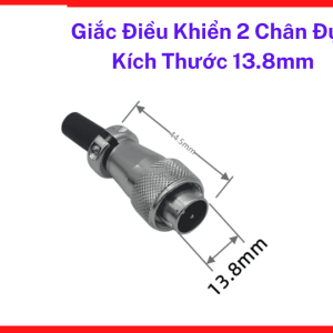 Giắc Điều Khiển 2 Chân Đực Kích Thước 13.8mm Lựa Chọn Kinh Tế Và Bền Vững Cho Các Ứng Dụng Điện Tử Cả Trong Nhà Lẫn Xưởng Sản Xuất, linh kiện máy hàn.