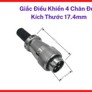 Giắc Điều Khiển 2 Chân Đực Kích Thước 17.4mm Độ Chính Xác Gia Công Cơ Khí Hoàn Hảo Mang Lại Sự An Tâm Tuyệt Đối Cho Người Dùng Kỹ Thuật Lâu Năm, linh kiện máy hàn.