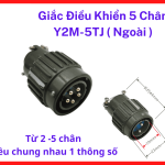 Giắc Cắm Điều Khiển Y2M-5TJ Năm Chân Kiểu Lắp Ngoài Chắc Chắn Chống Rung Lắc Hiệu Quả, Thiết Bị Hỗ Trợ Đấu Nối Tín Hiệu Cho Thợ Sửa Chữa Máy Hàn Và Cơ Khí Tự Động