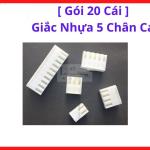 Gói 20 Cái Giắc Nhựa 5 Chân Cái, Jack Cắm 5 Pin Female Connector, Đầu Nối Dây Điện, Linh Kiện Điện Tử DIY, Socket PCB, Phù Hợp Arduino, Sensor, Relay Module Và Thiết Bị Điều Khiển