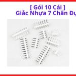Giắc Nhựa 7 Chân Đực, Gói 10 Cái, Jack Kết Nối 7 Pin, Connector Điện Tử, Đầu Nối Dây Điện, Phụ Kiện Máy Hàn Inverter, Kết Nối Tín Hiệu Điều Khiển, DIY Điện Tử, Linh Kiện Sửa Chữa Thiết Bị Điện