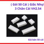 Gói 50 Cái Giắc Nhựa 3 Chân Cái VH2.54 Phụ Kiện Kết Nối Mạch Điện Tử Chuẩn Xác Bước 2.54mm Chuyên Dùng Cho Bo Mạch Điều Khởi Và Các Dự Án Tự Động Hóa DIY