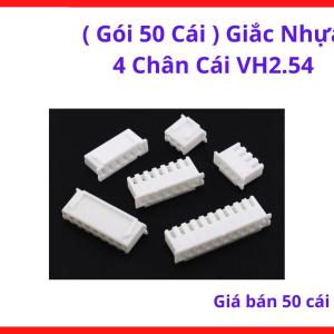 Gói 50 Cái Giắc Nhựa 4 Chân Cái VH2.54 Hỗ Trợ Tối Ưu Cho Việc Kiểm Tra Và Vận Hành Thử Nghiệm Các Mạch Điện Tử Trước Khi Đưa Vào Sử Dụng, linh kiện máy hàn.