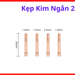 Kẹp Kim Ngắn 2.4 Loại QQ, Gói 10 Cái Cho Súng Hàn TIG WP17 WP18 WP26, Phụ Kiện Hàn TIG Giữ Kim Vonfram Ổn Định, Chống Lệch Tâm Khi Hàn Inox Sắt Thép, Linh Kiện Máy Hàn TIG Thay Thế Phổ Biến Cho Xưởng Cơ Khí Dân Dụng