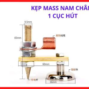 Kẹp Mass Nam Châm 1 Cục Hút, Phụ Tùng Máy Hàn Hỗ Trợ Kết Nối Dây Mass Nhanh Và Dễ Dàng Trên Bề Mặt Sắt Thép, linh kiện máy hàn.
