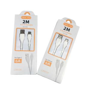 Cáp Lightning TC-003 6A 2M – Sạc Nhanh Cho iPhone, Độ Dài 2 Mét, Sạc Ổn Định, Chống Rối, Chống Gãy, Phụ Kiện Điện Thoại Cao Cấp, Giúp Tiết Kiệm Thời Gian Và Bảo Vệ Thiết Bị iOS